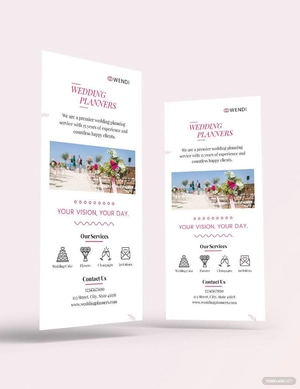 Wedding Planners Rack Card Template