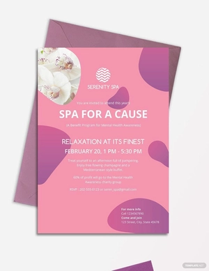 Spa Invitation Template