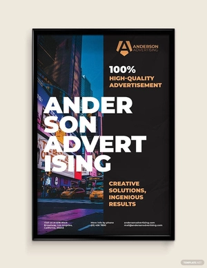Advertising Agency Poster Template