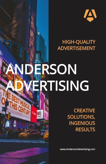 Free Advertising Agency Poster Template to Edit Online