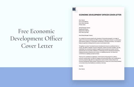 Economic Development Officer Cover Letter