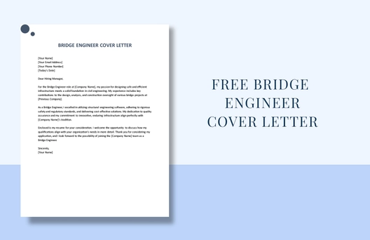 Bridge Engineer Cover Letter