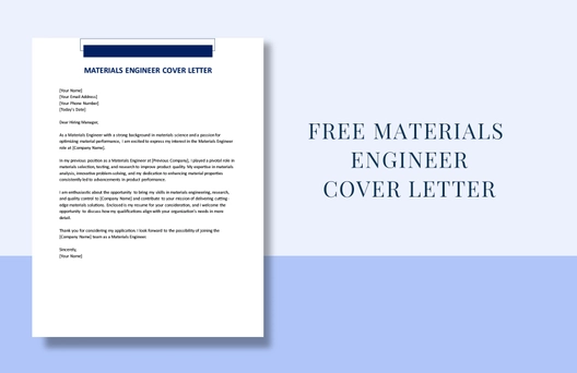 Materials Engineer Cover Letter