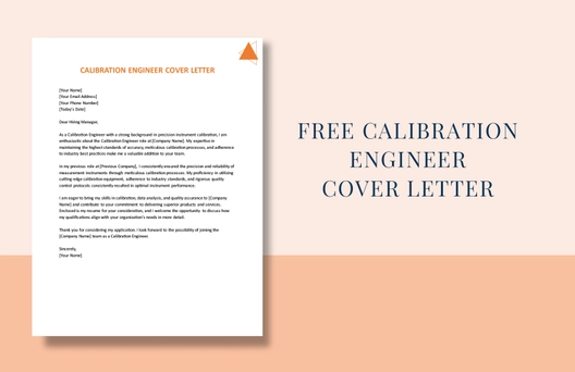 Calibration Engineer Cover Letter