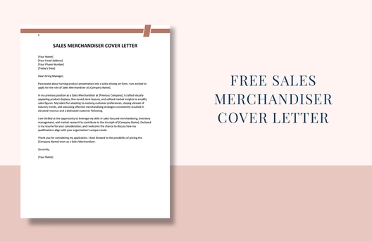 Sales Merchandiser Cover Letter
