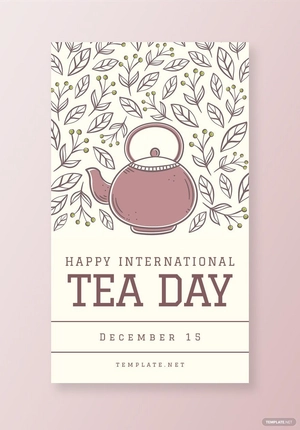 International Tea Day Whatsapp Image Template
