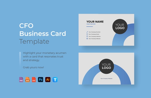 CFO Business Card Template