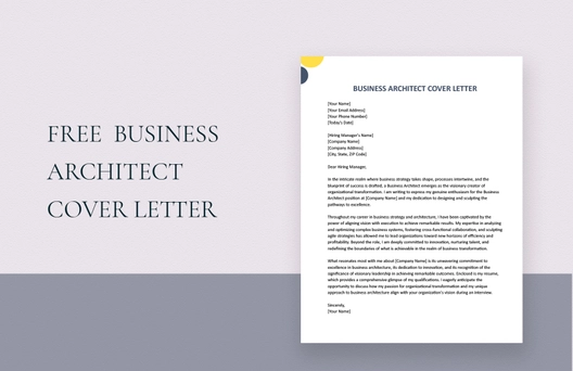 Business Architect Cover Letter