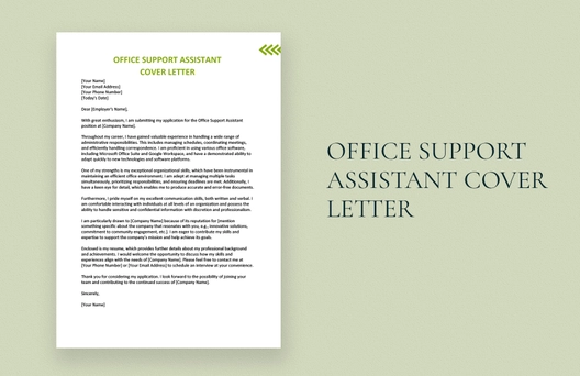 Office Support Assistant Cover Letter