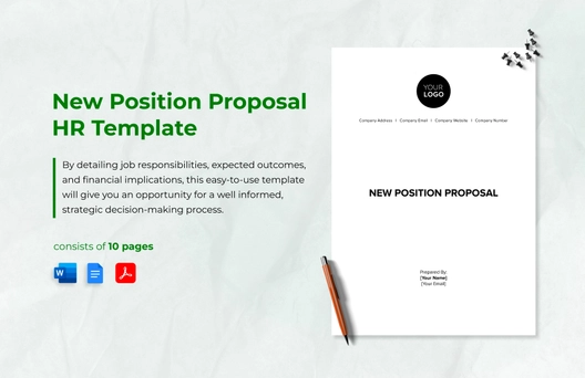 New Position Proposal HR Template New Position Proposal HR Template