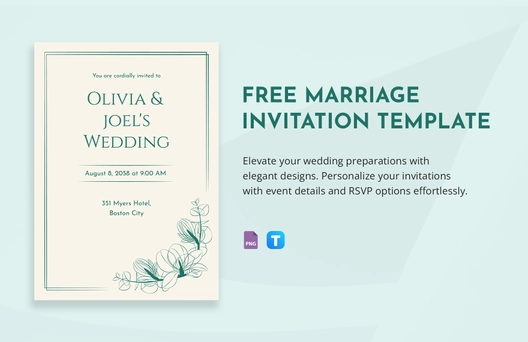 Marriage Invitation Template