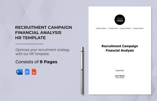 Recruitment Campaign Financial Analysis HR Template Recruitment Campaign Financial Analysis HR Template