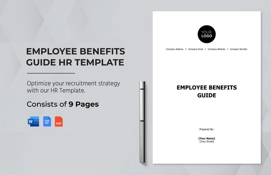 Employee Benefits Guide HR Template