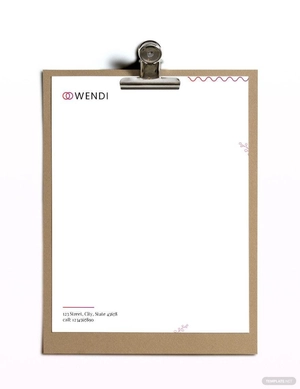 Wedding Planners Letterhead Template