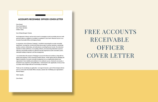 Accounts Receivable Officer Cover Letter