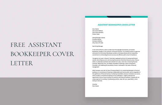 Assistant Bookkeeper Cover Letter