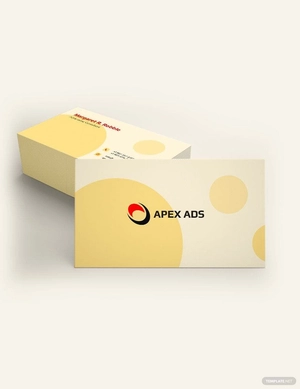 Advertising Consultant Business Card Template