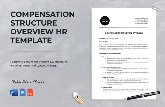 Compensation Structure Overview HR Template Compensation Structure Overview HR Template