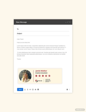 Advertising Consultant Email Signature Template
