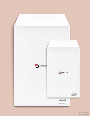 Advertising Consultant Envelope Template