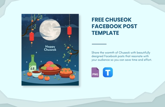 Chuseok Facebook Post Template