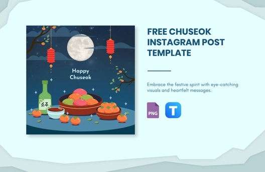 Chuseok Instagram Post Template