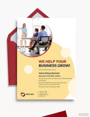 Advertising Consultant Invitations Template