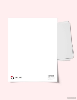 Advertising Consultant Letterhead Template