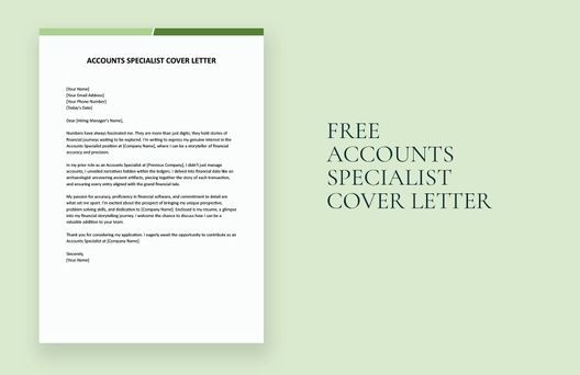 Accounts Specialist Cover Letter