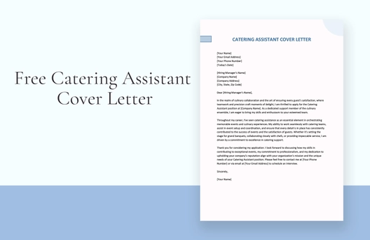 Catering Assistant Cover Letter