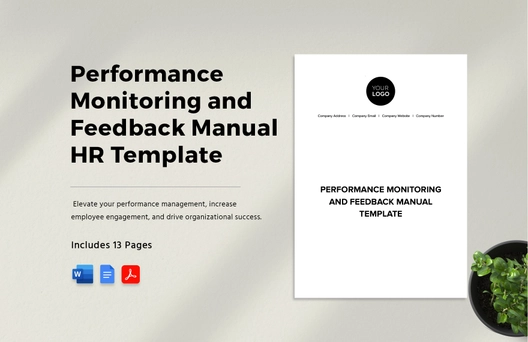 Performance Monitoring and Feedback Manual HR Template