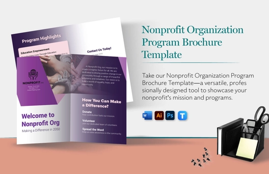 Nonprofit Organization Program Brochure Template