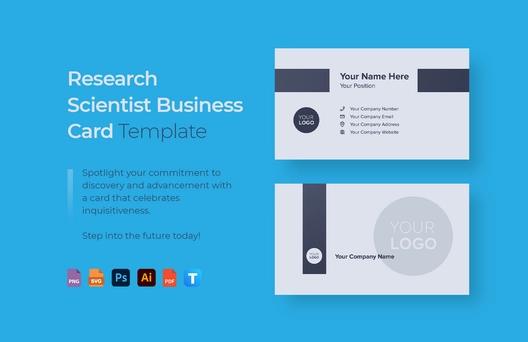 Research Scientist Business Card Template