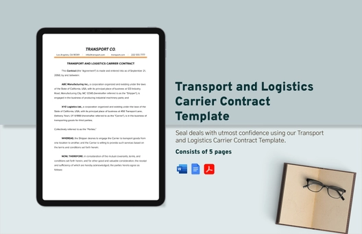 Transport and Logistics Carrier Contract Template