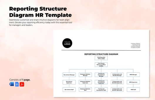 Reporting Structure Diagram HR Template Reporting Structure Diagram HR Template