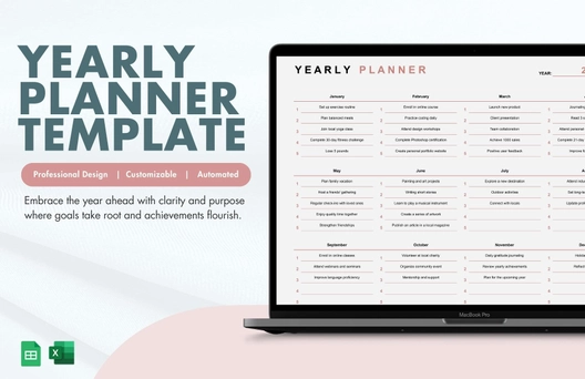 Yearly Planner Template