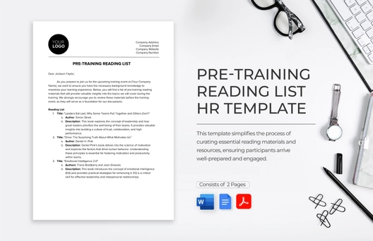Pre-training Reading List HR Template Pre-training Reading List HR Template