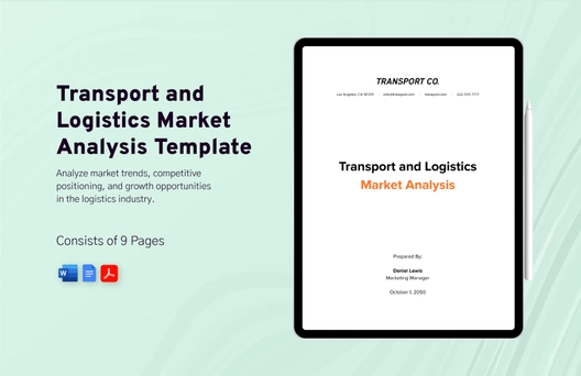 Transport and Logistics Market Analysis Template