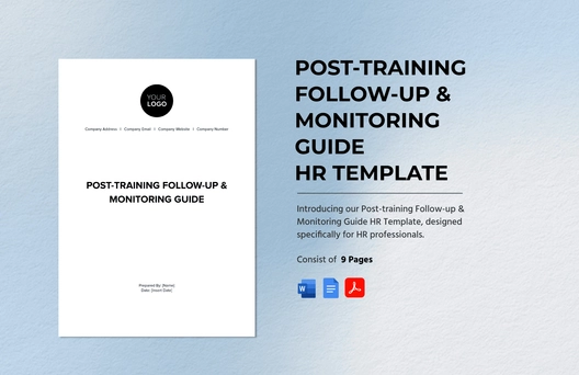 Post-training Follow-up & Monitoring Guide HR Template Post-training Follow-up & Monitoring Guide HR Template