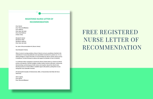 Registered Nurse Letter Of Recommendation