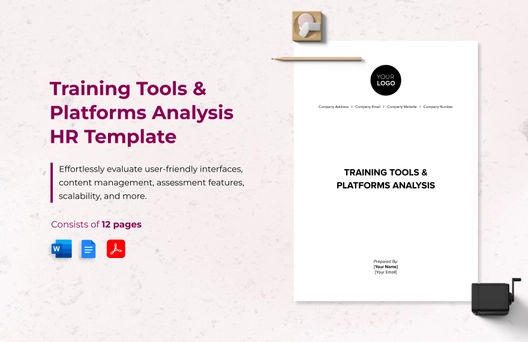 Training Tools & Platforms Analysis HR Template Training Tools & Platforms Analysis HR Template