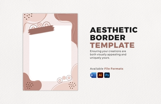 Aesthetic Border Template Aesthetic Border Template