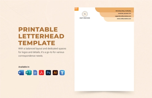 Printable Letterhead Template