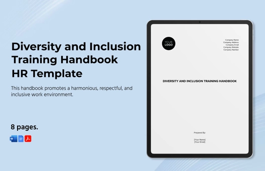 Diversity and Inclusion Training Handbook HR Template