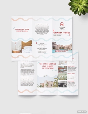 Grand Hotel Tri-Fold Brochure Template