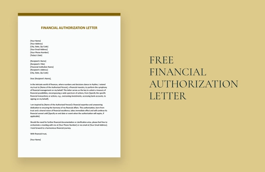 Financial Authorization Letter