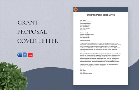Grant Proposal Cover Letter