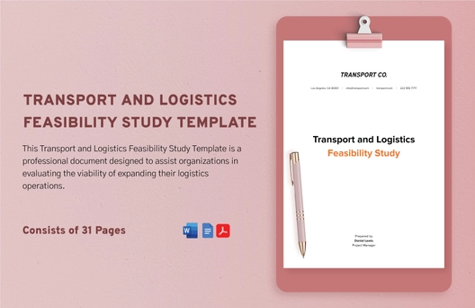Transport and Logistics Feasibility Study Template