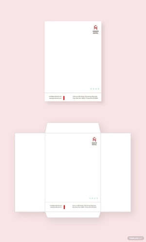 Grand Hotel Envelope Template