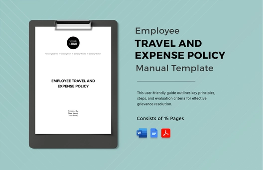 Employee Travel and Expense Policy Manual Template